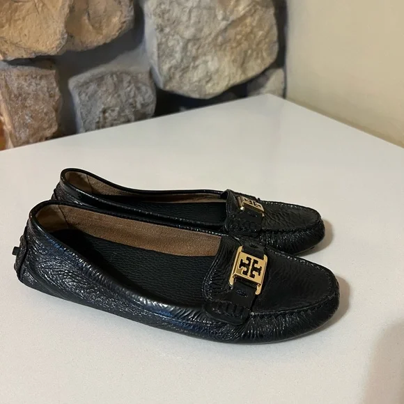 Tory Burch Kendrick Driver Loafers in Blue Size 7.5 - Picture 3 of 14
